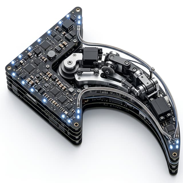 Integrated robot servo actuator with motor drive and encoder